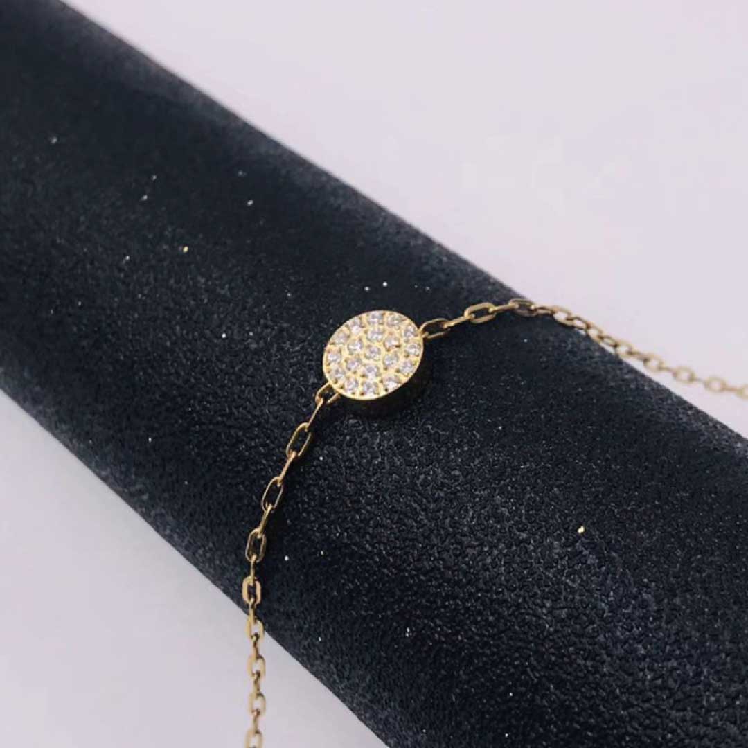 Collier Soleil Acier Inoxydable Doré