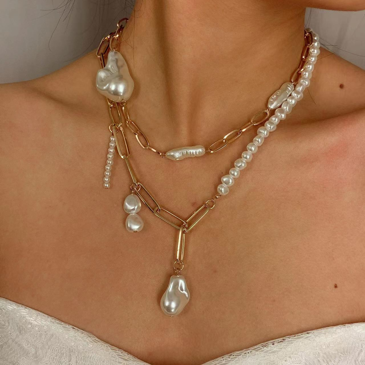 Collier de Perles Baroques