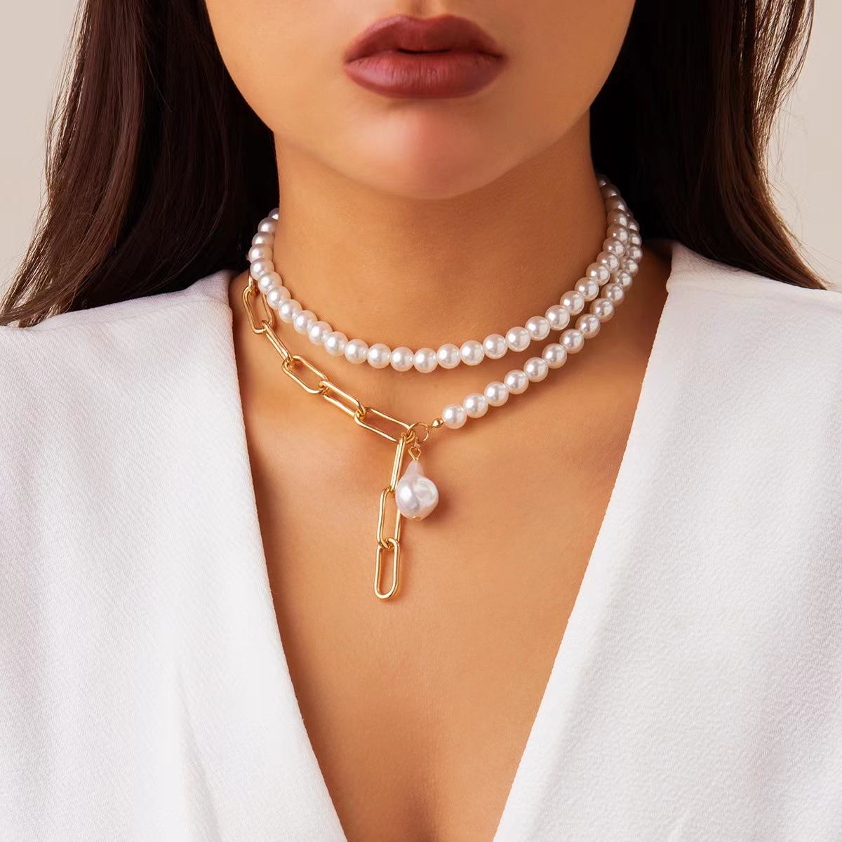 Collier de Perles Baroques