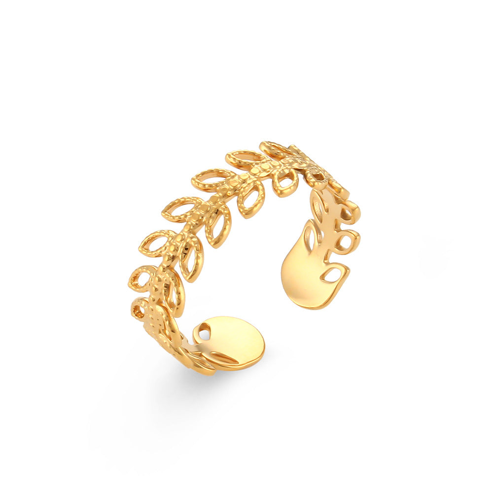 Set de Bagues Empilables Dorées 18K