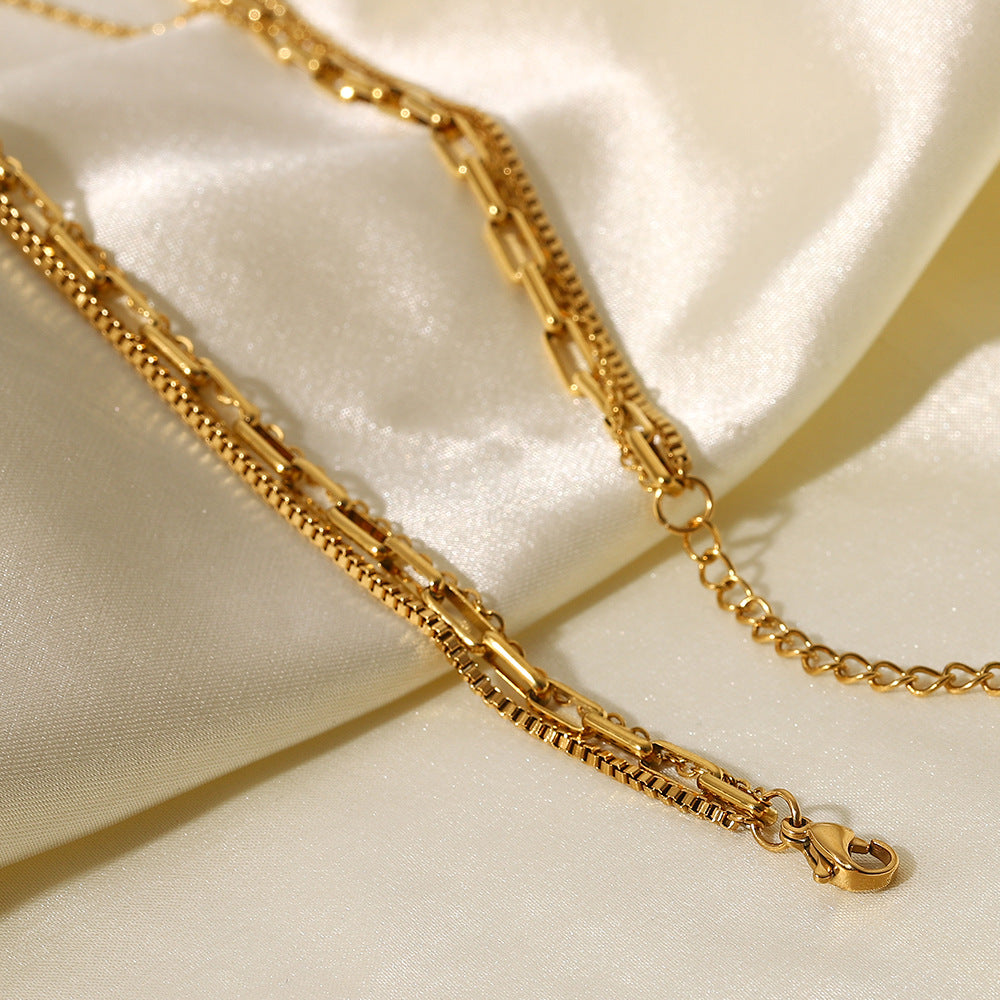 Collier Trio  Acier