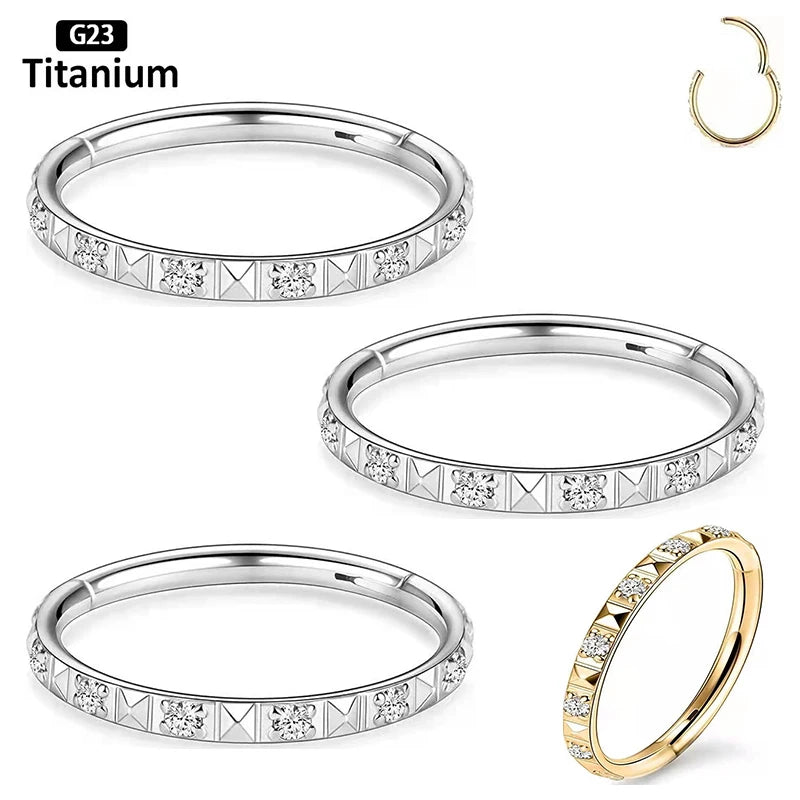Piercing Nez en Acier Inoxydable 316L avec Zircon
