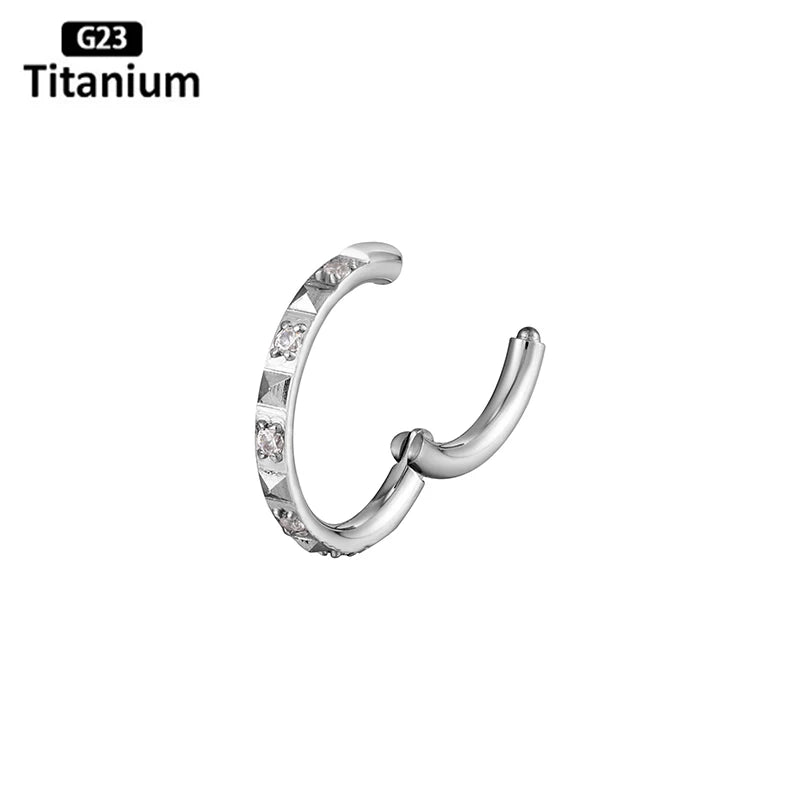 Piercing Nez en Acier Inoxydable 316L avec Zircon