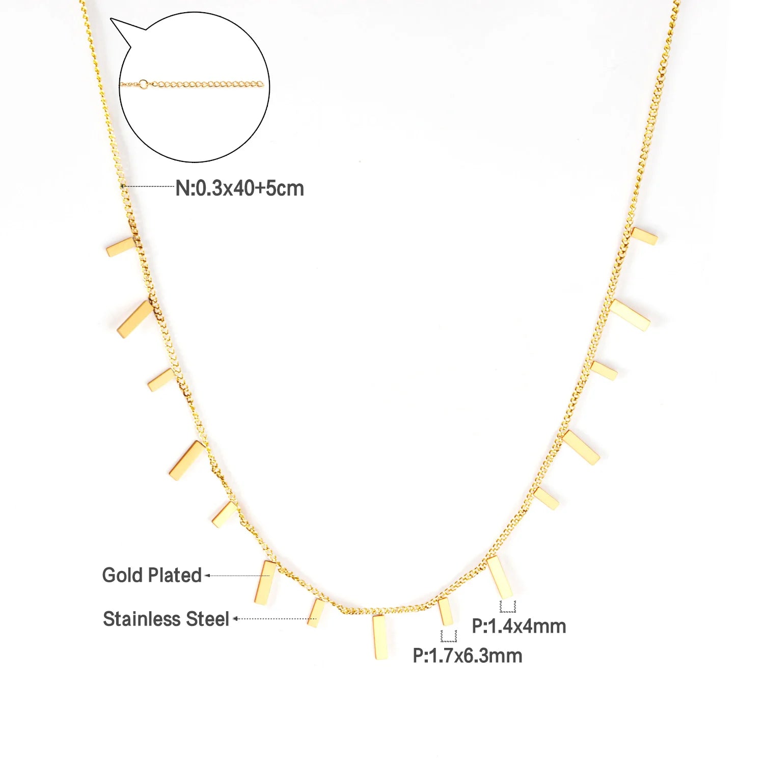 Collier superposé dorées