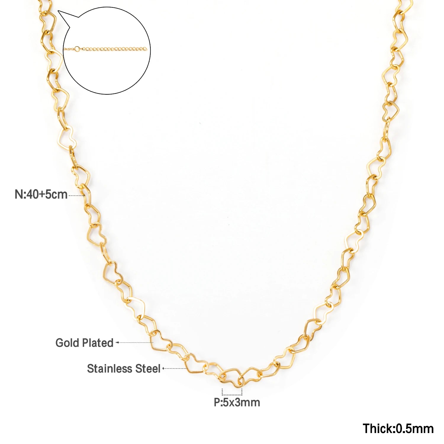 Collier superposé dorées