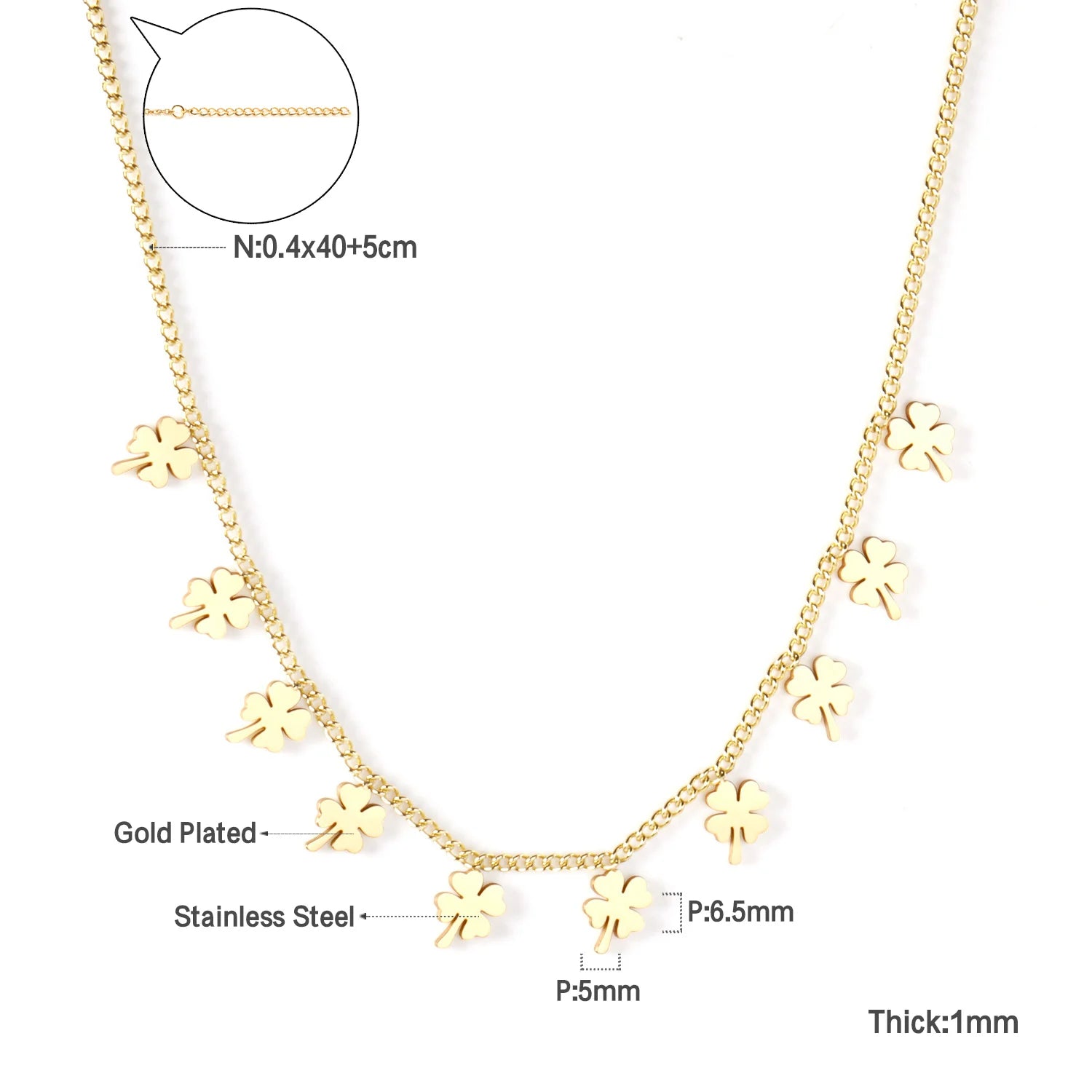 Collier superposé dorées