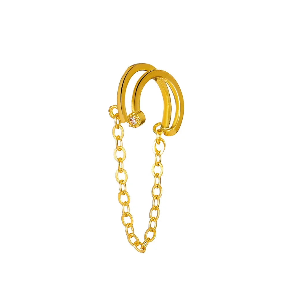 Ear Cuff Sans Piercing – Boucles d'Oreilles Clip Femme