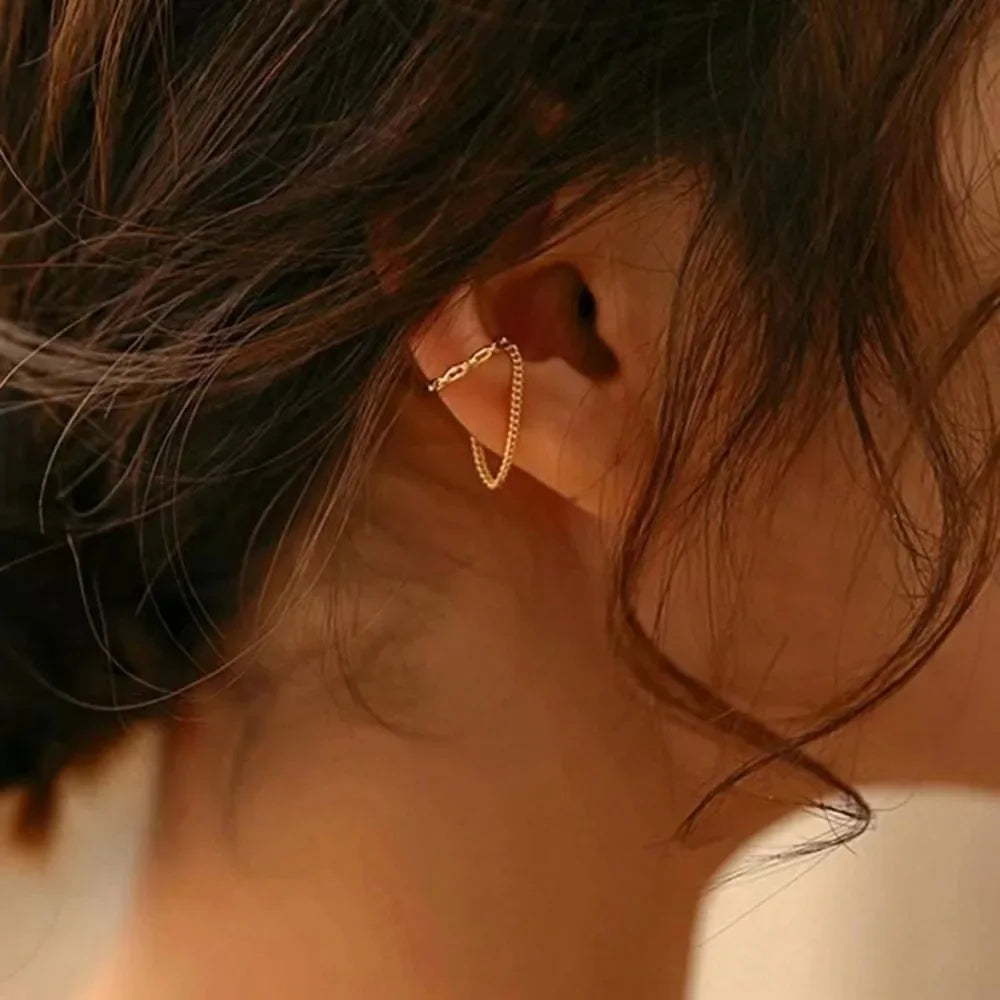 Ear Cuff Sans Piercing – Boucles d'Oreilles Clip Femme