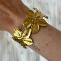 Bracelet Chaine Fleur Ajustable