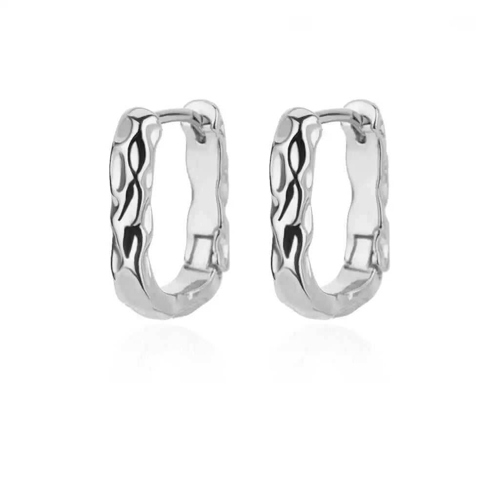 Boucles d'Oreilles Créoles Rondes – Acier Inoxydable Doré & Argenté