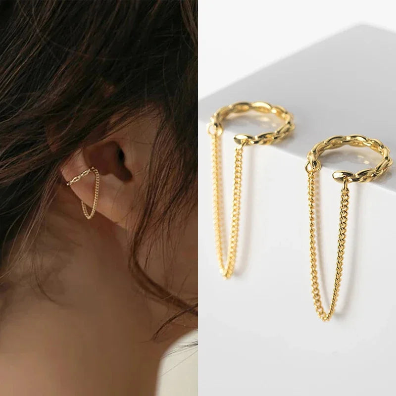Ear Cuff Sans Piercing – Boucles d'Oreilles Clip Femme