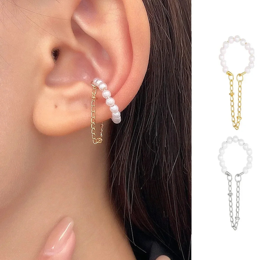 Ear Cuff Sans Piercing – Boucles d'Oreilles Clip Femme