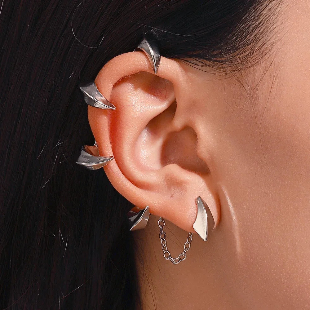 Ear Cuff Sans Piercing – Boucles d'Oreilles Clip Femme