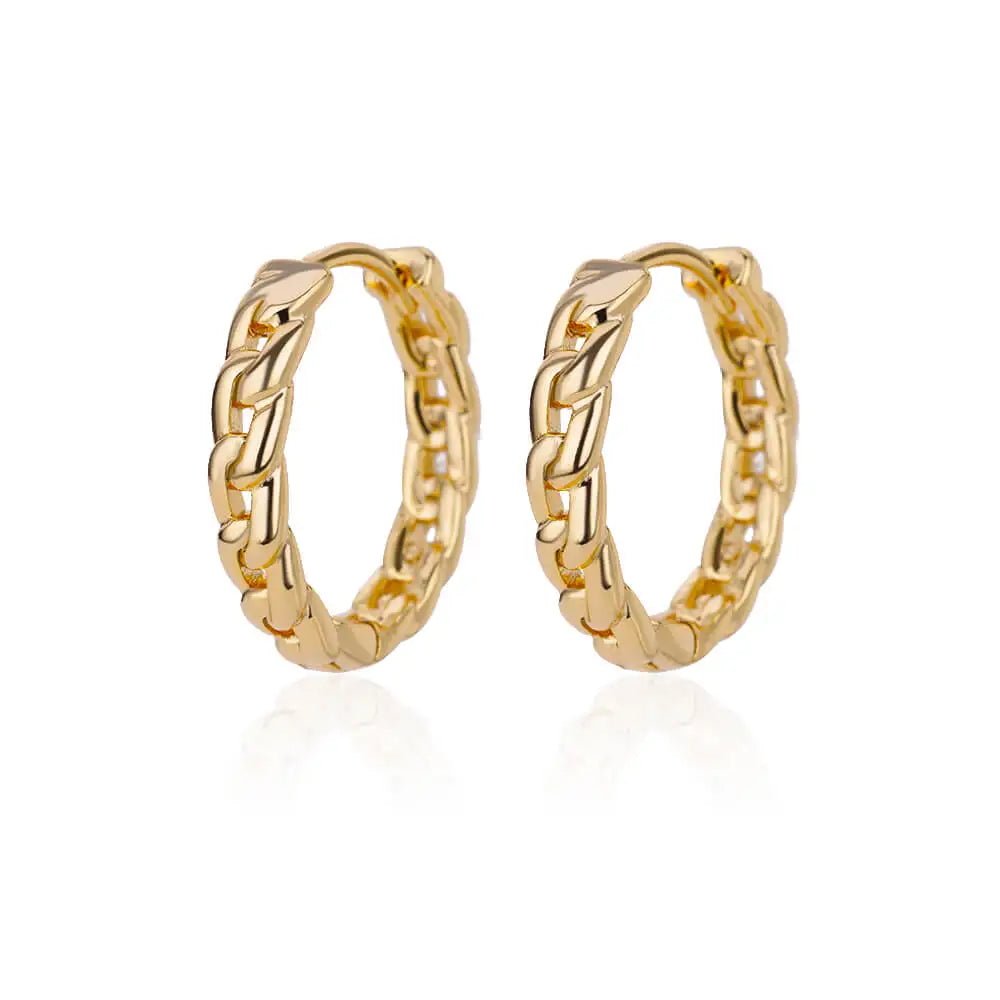Boucles d'Oreilles Créoles Rondes – Acier Inoxydable Doré & Argenté