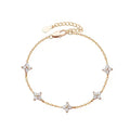 Bracelet Trèfle 4 Feuilles Doré