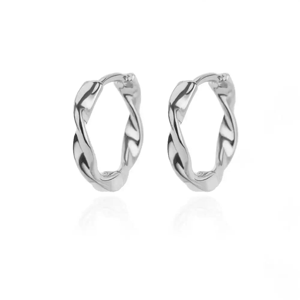 Boucles d'Oreilles Créoles Rondes – Acier Inoxydable Doré & Argenté
