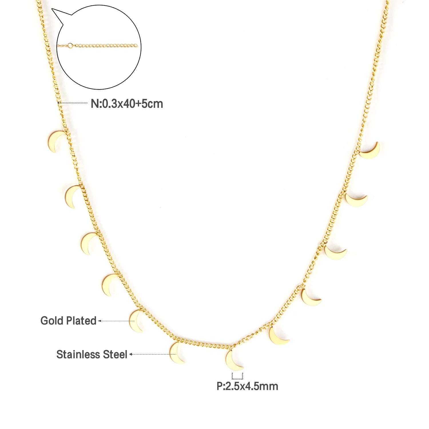 Collier superposé dorées
