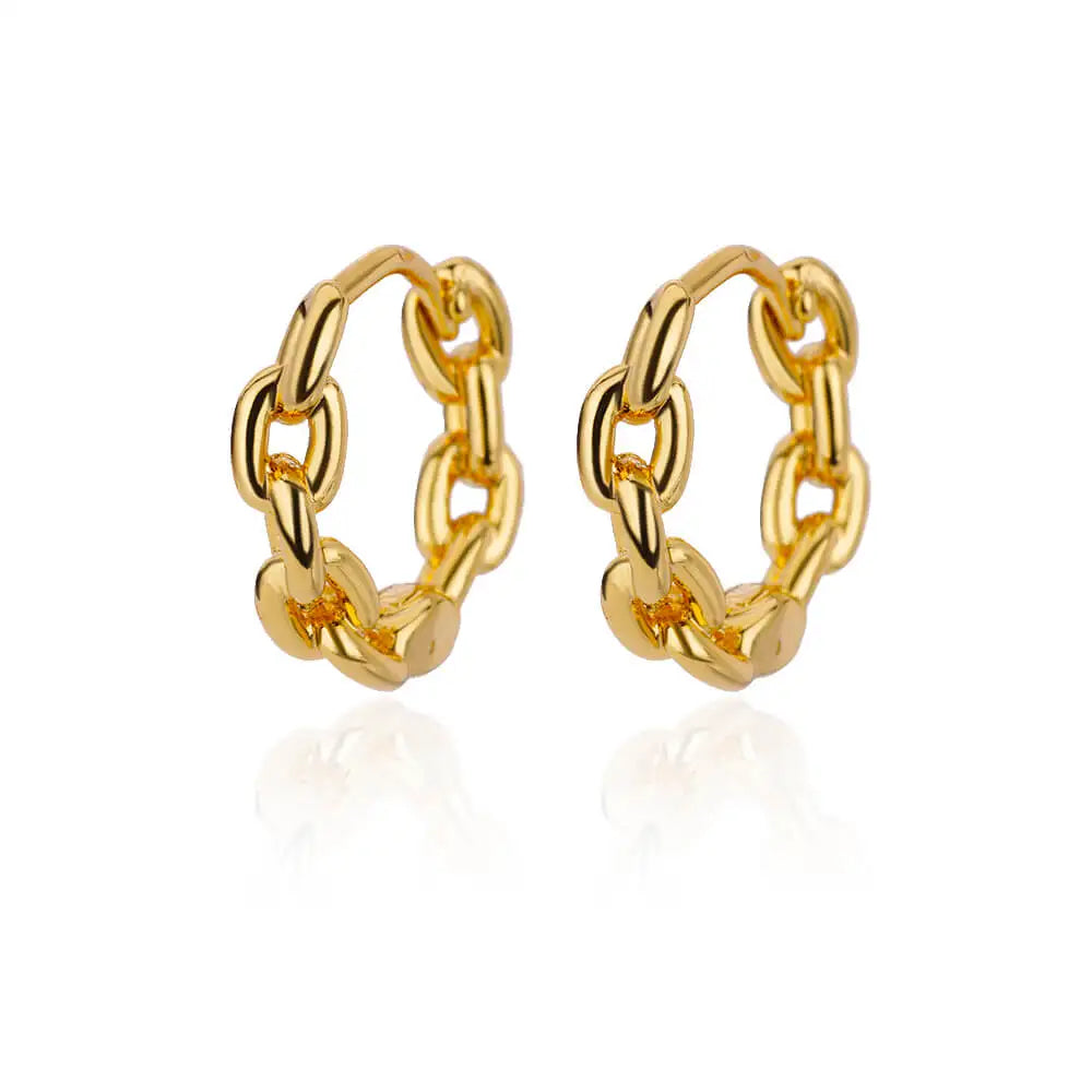 Boucles d'Oreilles Créoles Rondes – Acier Inoxydable Doré & Argenté