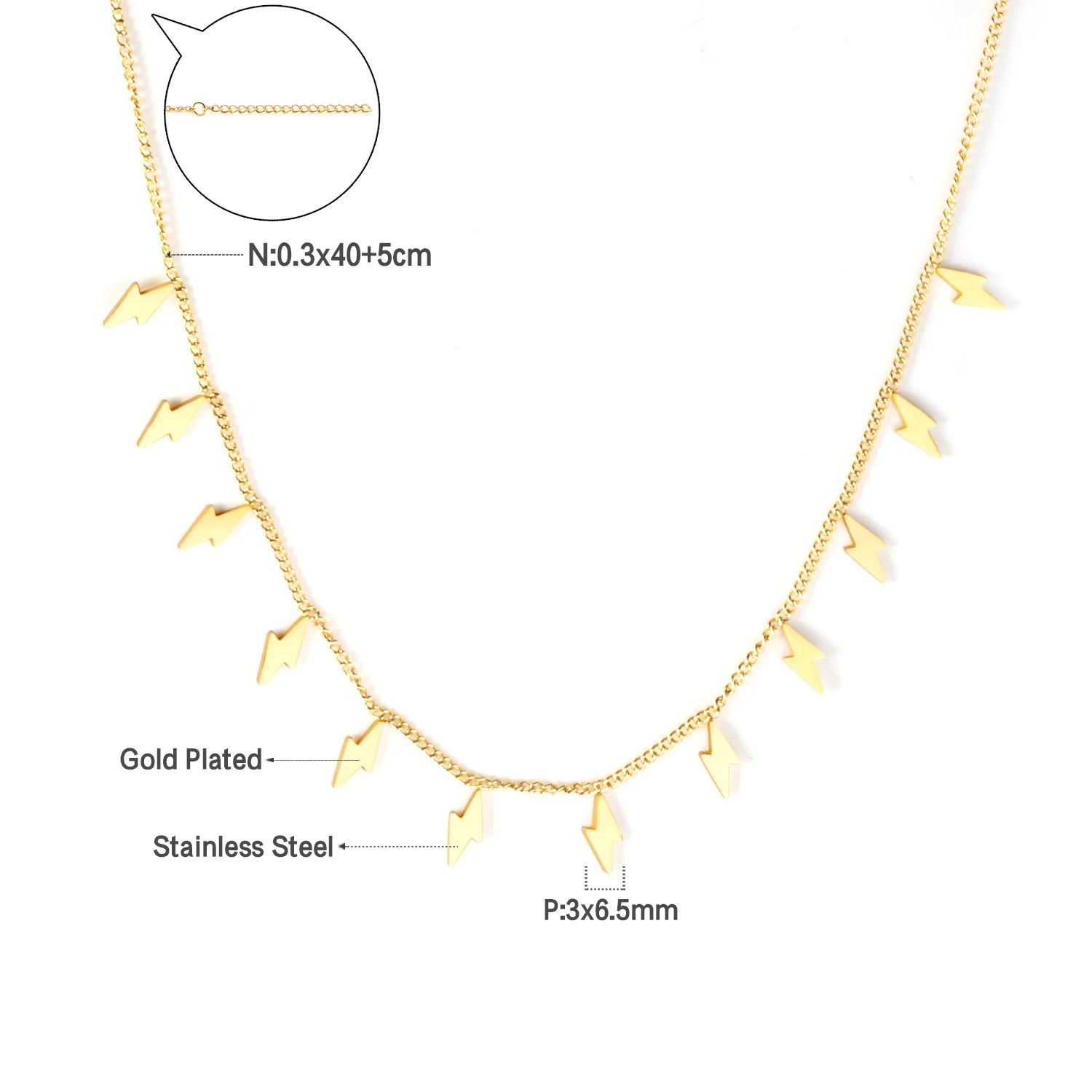 Collier superposé dorées