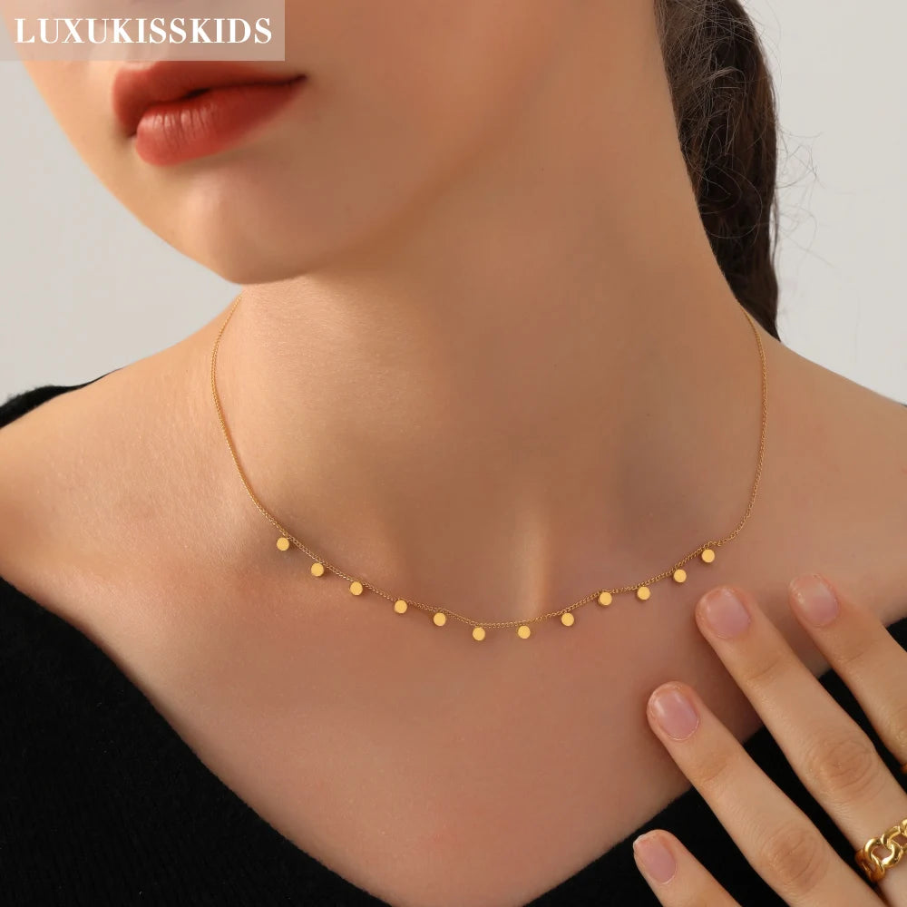 Collier superposé dorées