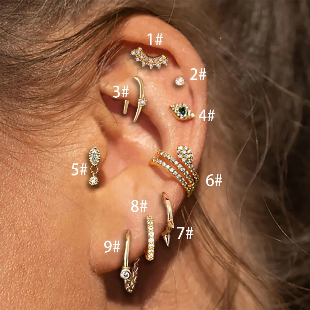 Piercing Cartilage Zircon – Tragus & Helix Tendance