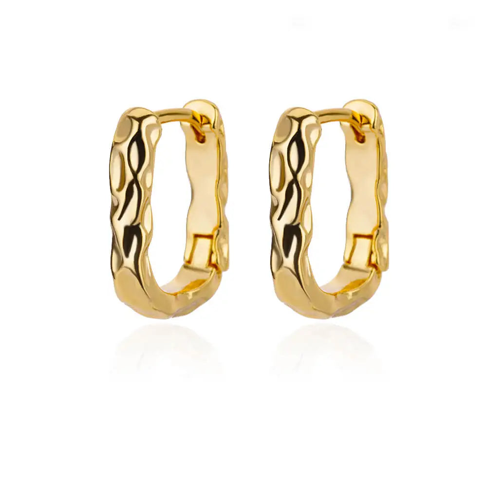 Boucles d'Oreilles Créoles Rondes – Acier Inoxydable Doré & Argenté