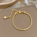 Bracelet Chaîne Cœur – Acier Inoxydable Doré