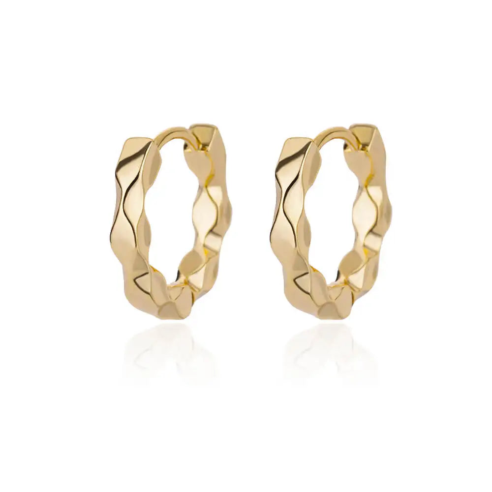 Boucles d'Oreilles Créoles Rondes – Acier Inoxydable Doré & Argenté