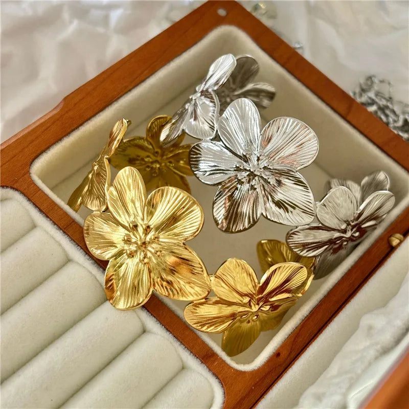 Bracelet Chaine Fleur Ajustable