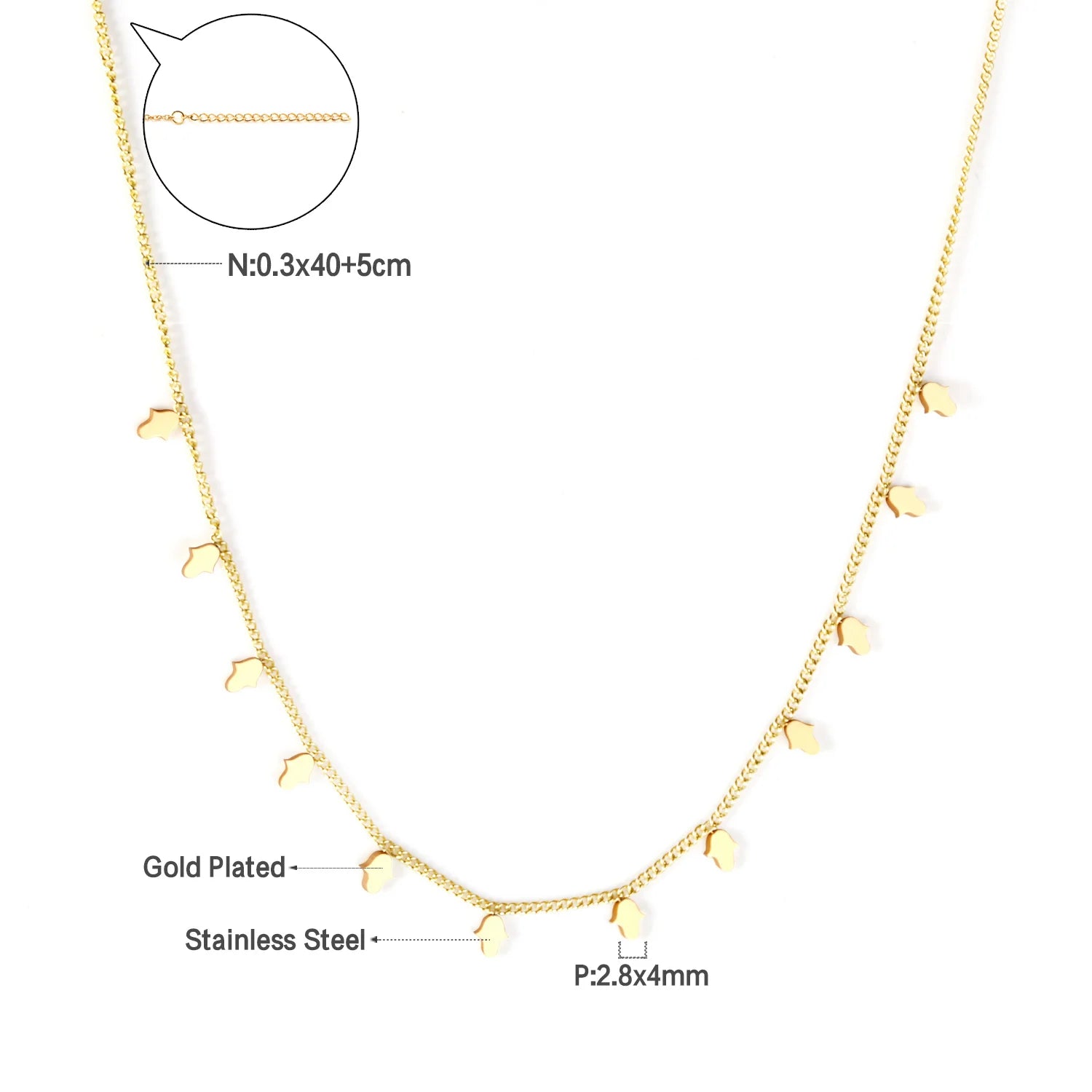 Collier superposé dorées