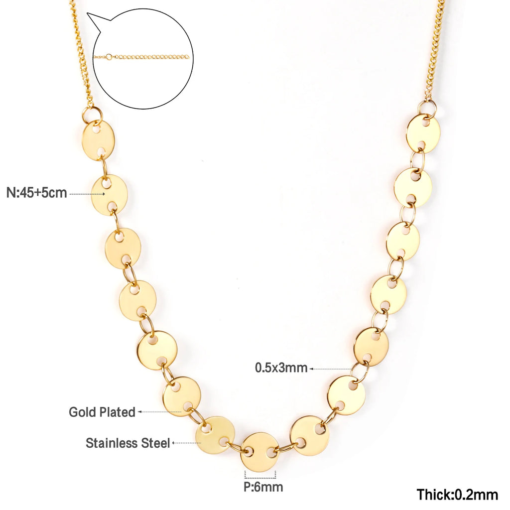 Collier superposé dorées