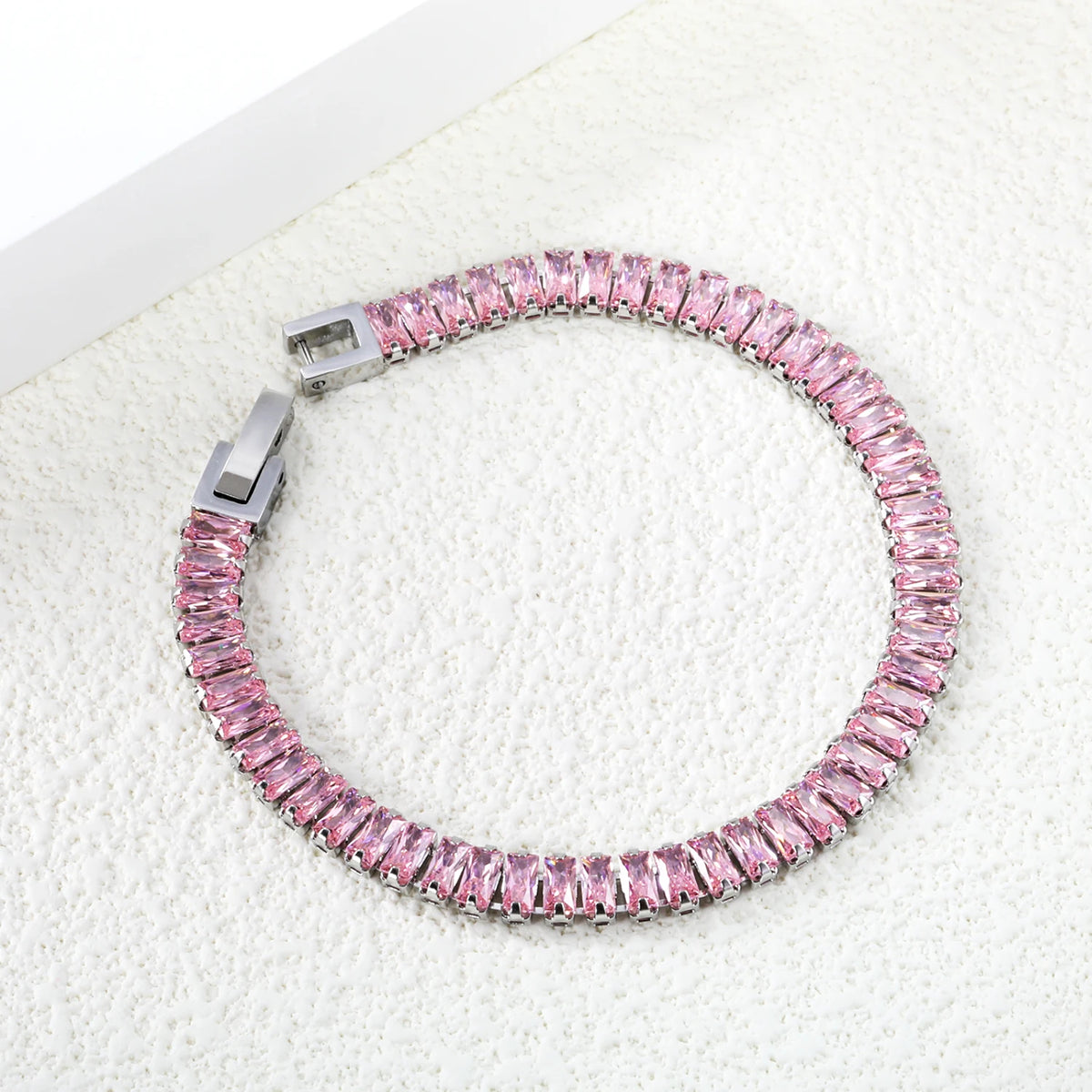 Bracelet Zircon Coloré Plaqué Or – Anti-Ternissement