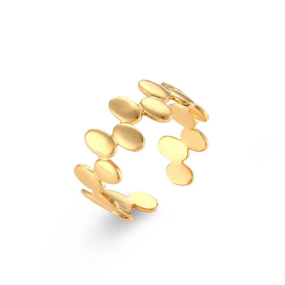 Set de Bagues Empilables Dorées 18K