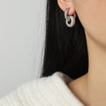 Boucles d'Oreilles Vintage en Acier Inoxydable Or 18K pour Femmes