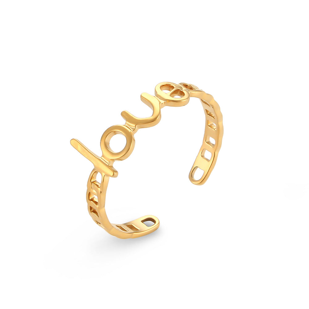 Set de Bagues Empilables Dorées 18K